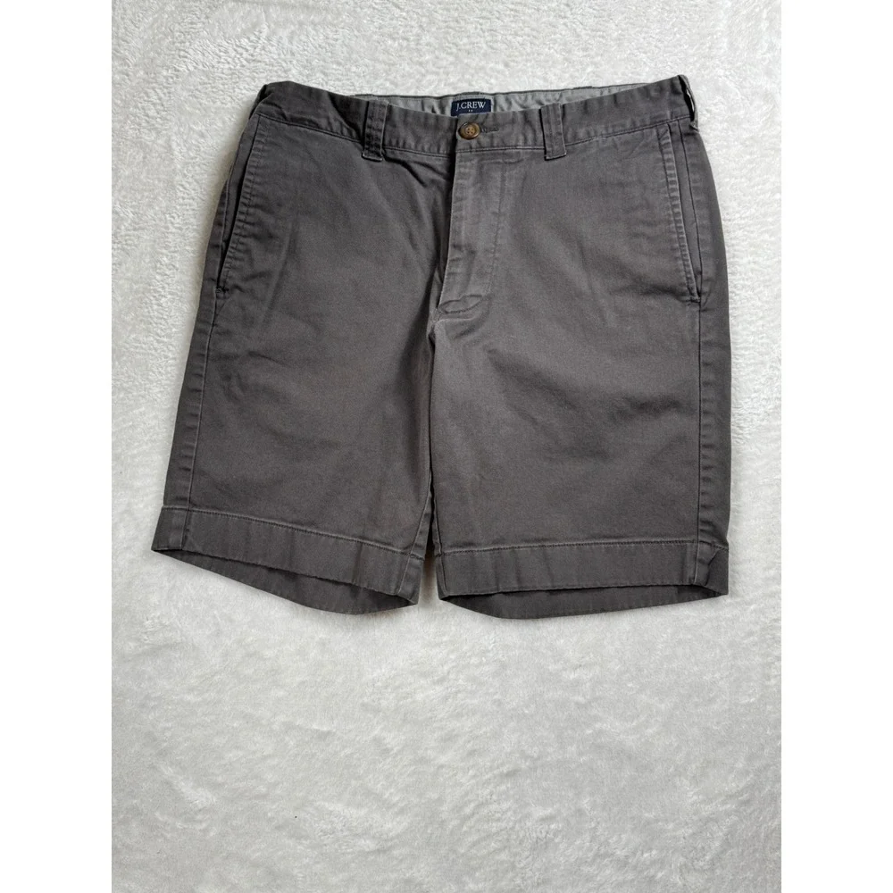 J.Crew Flex Gramercy Shorts Gray Cotton‎ Blend Casual Size 30W